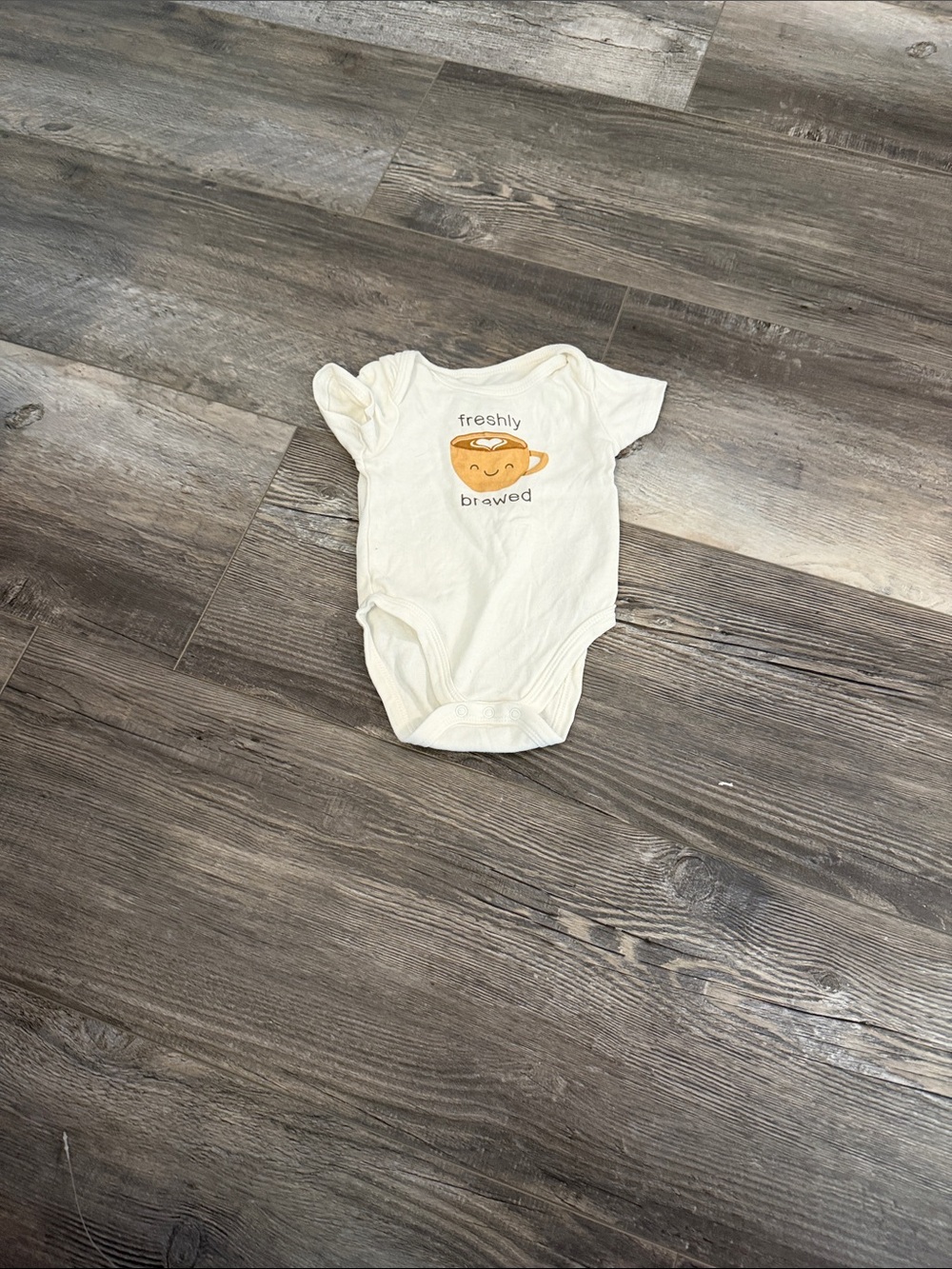 The Littlest Freshly Brewed Cream Baby One-Piece‎ Bodysuit